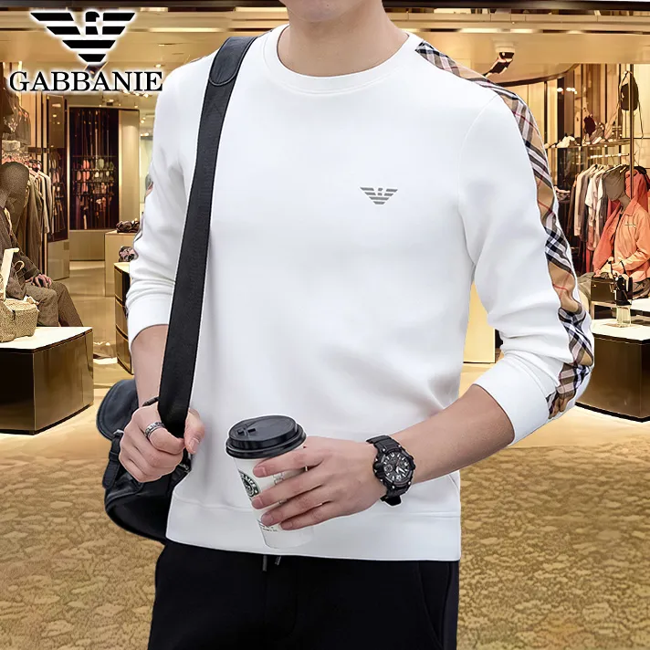 专柜大牌正品秋冬季潮流长袖T恤中青年男士百搭潮流圆领爆款卫衣