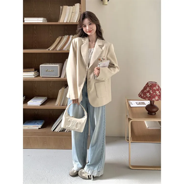 高级感西装外套女春秋2025新款休闲超好看爆款西服小个子减龄流行