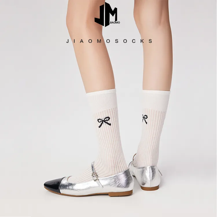 睡个好觉｜袜子女夏季薄款蝴蝶结竹纤维女棉袜中筒堆堆袜穿搭防臭