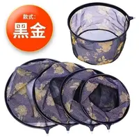 新款黑金抄网头竞技防挂钩钓鱼网兜细眼黑坑飞抄网渔具加深防跳网