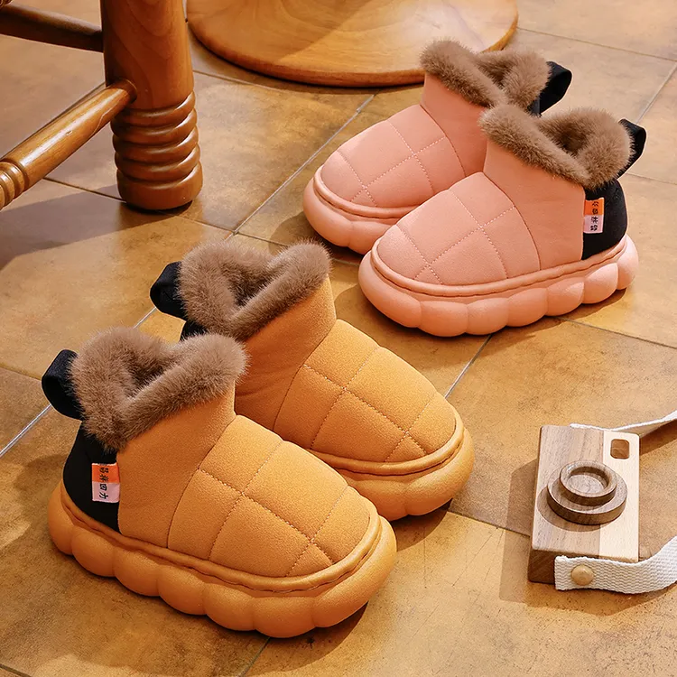 秋冬季新款儿童棉鞋加绒加厚保暖宝宝鞋软底防滑男女童