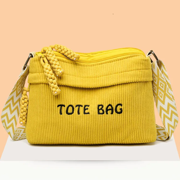 小方包小挎包拉链单根斜挎款水洗单肩包韩版布灯芯绒单肩腋下百搭