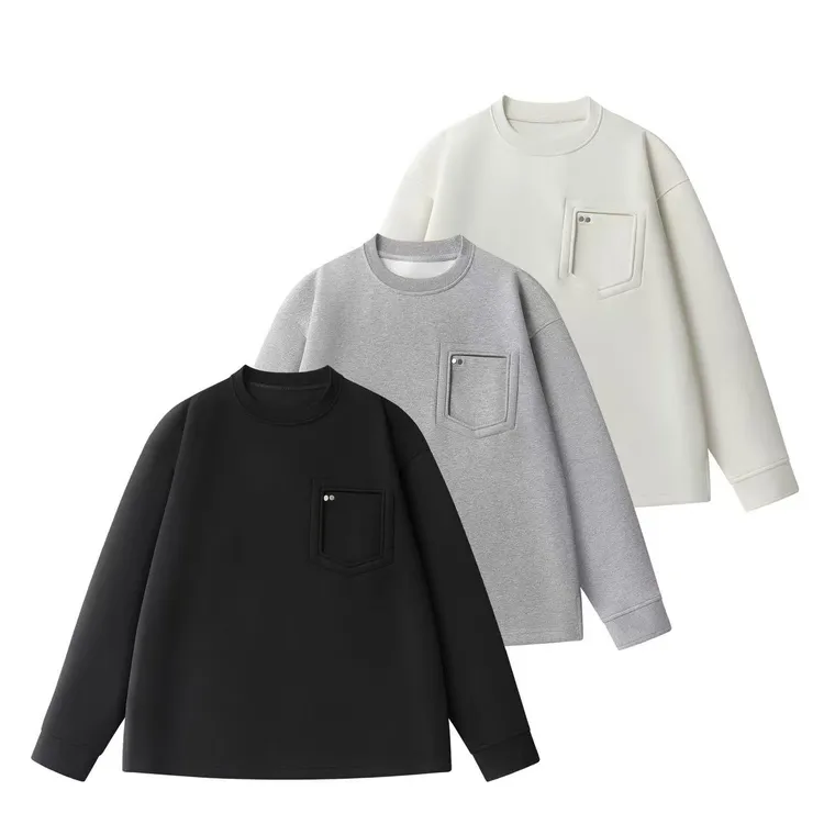 【旺银良衣】重磅高品质加绒加厚高克重冬圆领卫衣男款极简主义上衣