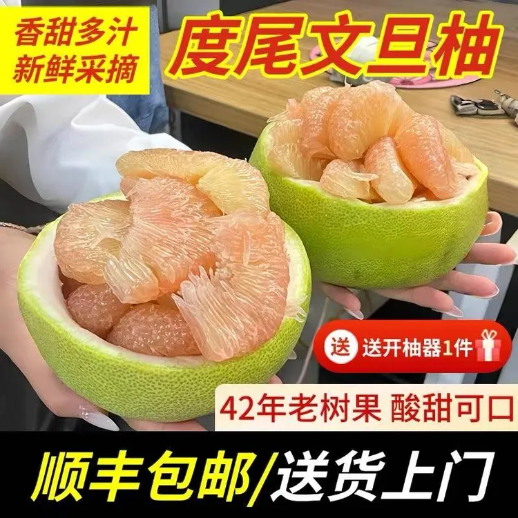【5斤中果】约5斤上下仙游度尾文旦柚新鲜当季水果