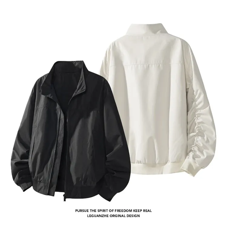 秋季外套2025新款男潮牌飞行员夹克三防立领美式工装cleanfit夹克