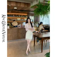 KUN【流光裙】仙里仙气 经典H裙珠管绣层次感网纱显瘦欧若风半身裙