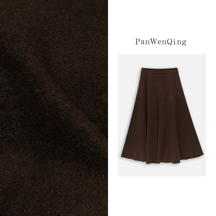 【伦敦旅人】半身裙松紧腰羊毛伞裙气质百搭EZ-25102526-QS