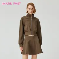 MARKFAST设计师品牌初秋新品立领双开头拉链外套M1FFW14020