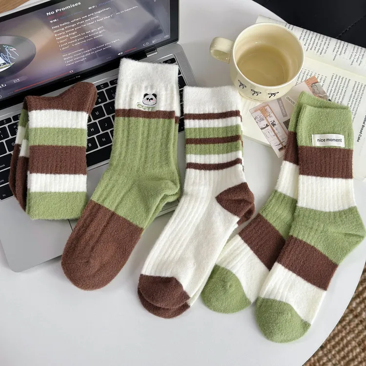 MJdiary【绿野仙踪】云朵袜设计师款系列澳暖绒女士高端高筒袜保暖