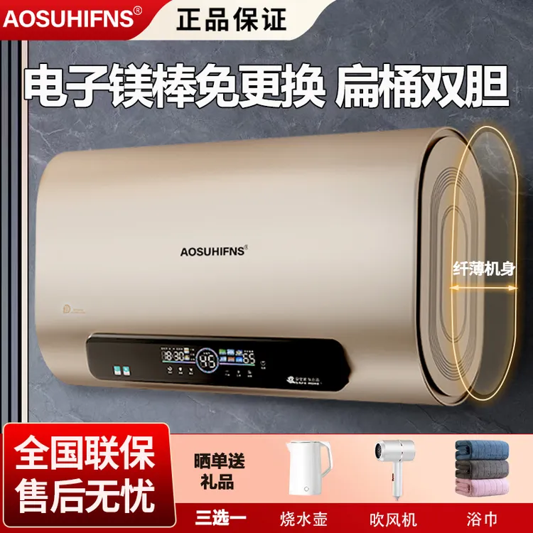 AO史密诗电热水器家用节能速热储水式智能变频省电卫生间洗澡