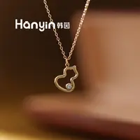 钛钢项链 时尚百搭镂空葫芦泡泡不掉色项链轻奢小众高级感锁骨链