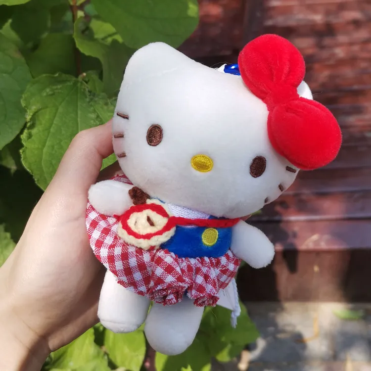 正版苹果挎包Kitty包挂可爱少女心毛绒玩偶书包挂饰送人礼物
