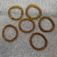 7mm茶珀琥珀手串一条（多样性发其一）A3