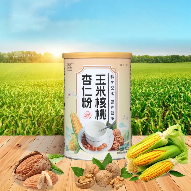 4，后坛现磨五谷粉 【脾胃粉】玉米核桃杏仁粉 冲饮500克