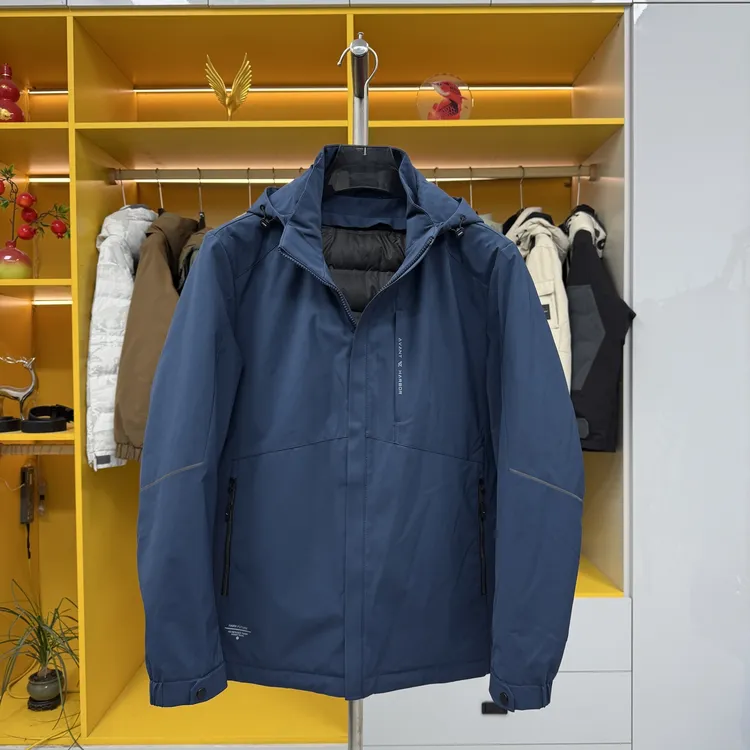 W952冬季可拆内胆可拆帽羽绒服男轻便易搭理90鸭绒男士保暖外套