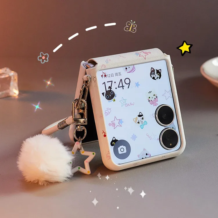 适用小米MI XFlip2猫咪全包手机壳内置磁吸mixflip2折叠屏保护壳