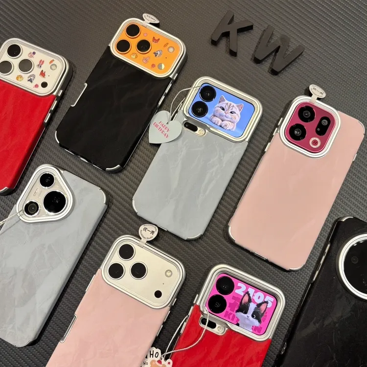 冬季雪山纹贴皮适用苹果17/16手机壳iPhone15小米14vivoppo华为潮