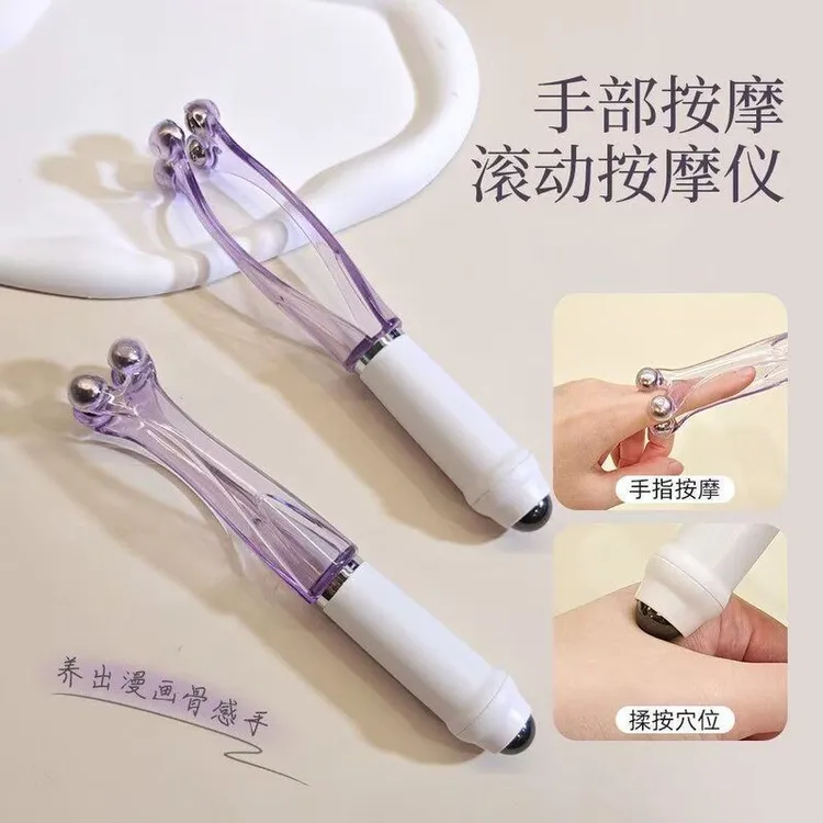 手指按摩器关节滚轮式新款多功能蜗牛钢磁珠夹手指按摩仪纤手神
