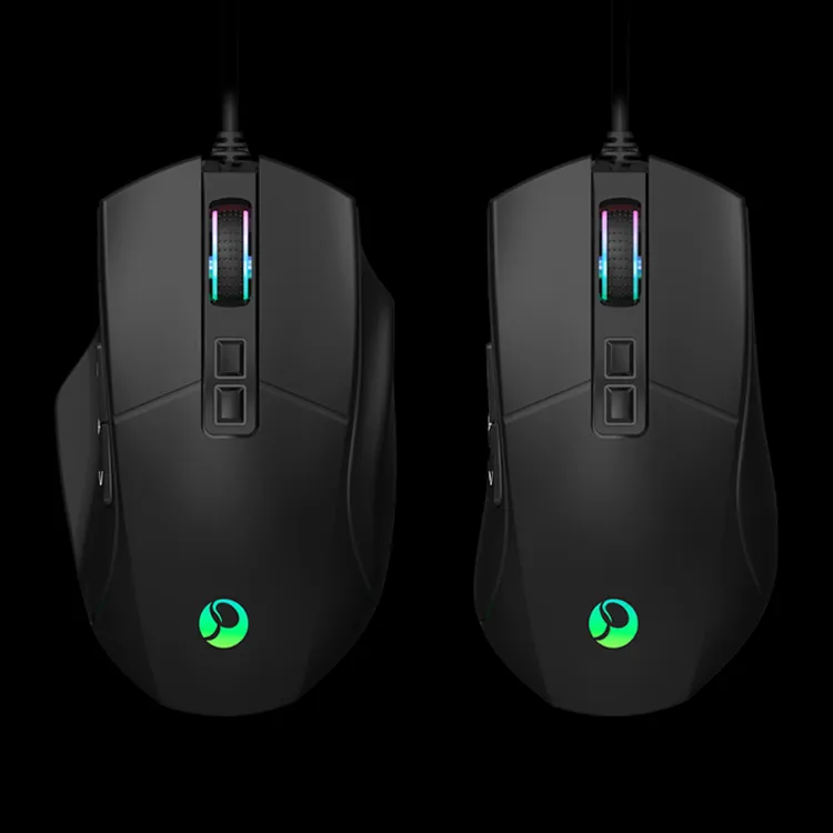 高速有线电竞鼠标RGB背光灯效吃鸡自定义宏游戏鼠标网咖推荐办公