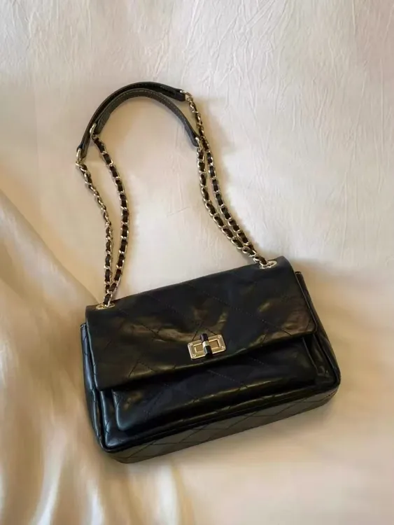 2025年新款新日巴黎链条包包女士日常通勤百搭菱格包单肩斜挎包