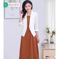 【HT899】女2025新款薄款高级感正装西服连衣裙两件套