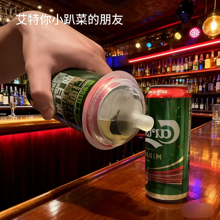 易拉罐啤酒瓶奶嘴小红书同款小趴菜喝酒专用个性搞笑送闺蜜兄弟