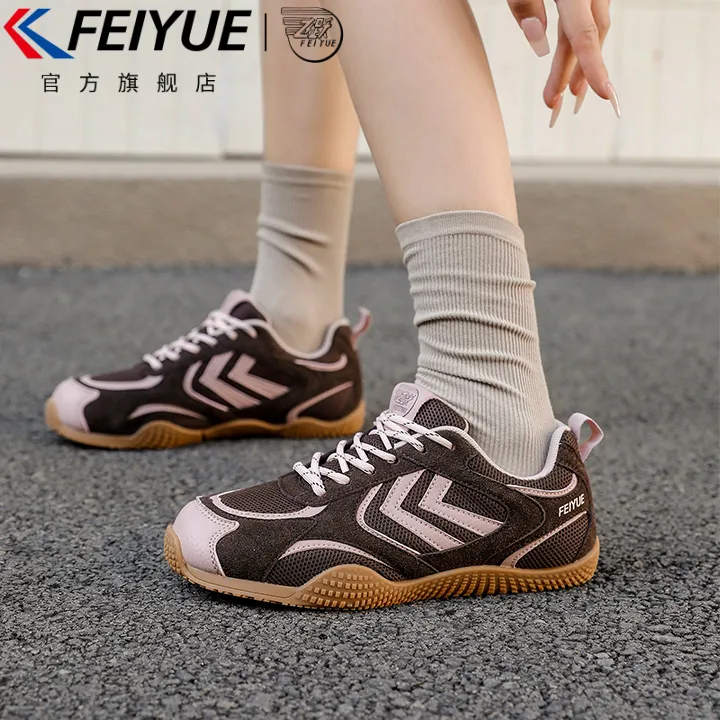 feiyue/飞跃女鞋徒步鞋女2025秋冬新款休闲时尚薄底运动赛车鞋子