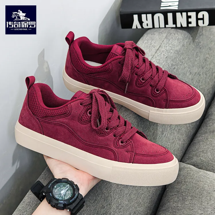 传奇保罗低帮轻便透气休闲鞋时尚百搭潮流软底舒适防滑学生运动鞋