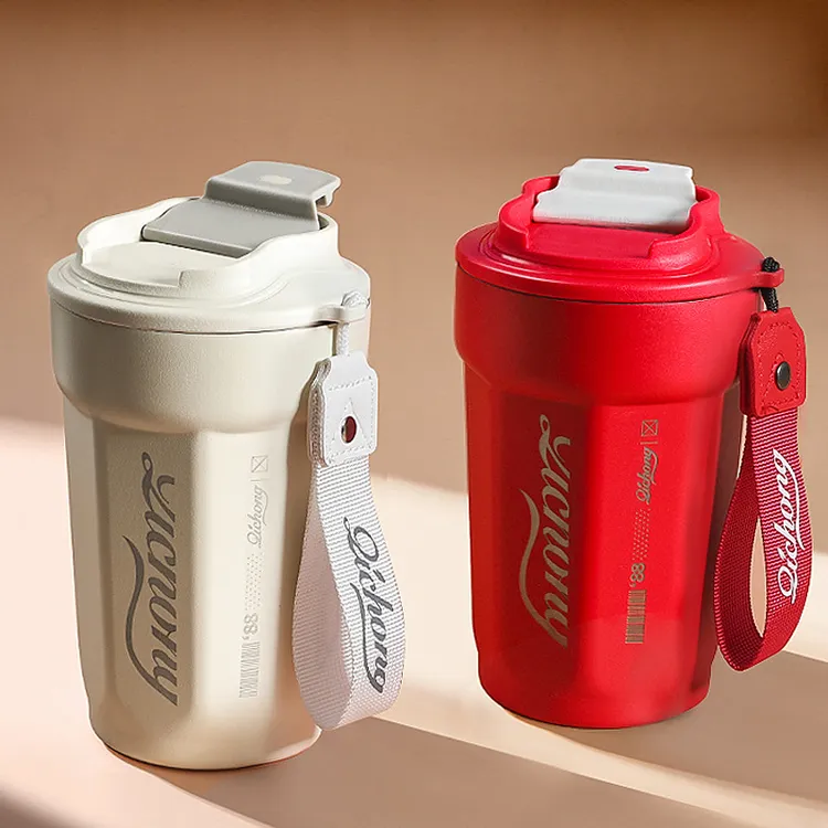 新款咖啡杯女生高颜值随手水杯便携可爱随行杯子学生不锈钢保温杯