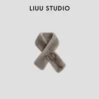 【LIUU】奢华手感 全进口整貂双面皮草围巾