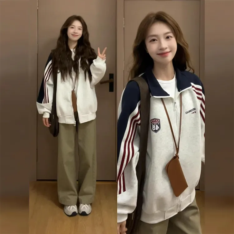 美式棒球服外套男女初秋2025新款春秋季薄款开衫情侣休闲上衣大码