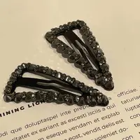 【小魏总珠宝】三角形镶嵌BB侧夹-6cm（一对）