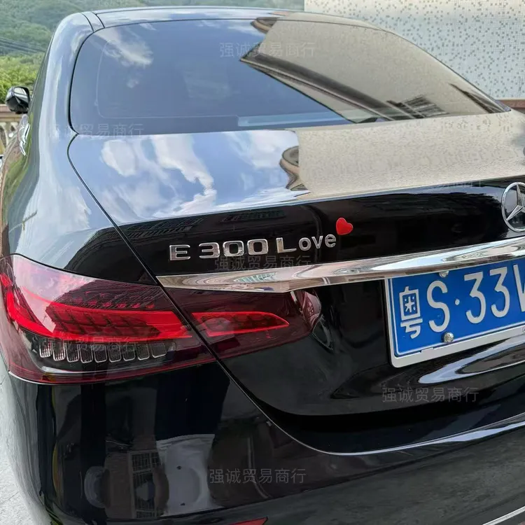 Love字母标奔驰C260LE300L奥迪A4LA6LQ5L星越L外饰改装车尾标贴