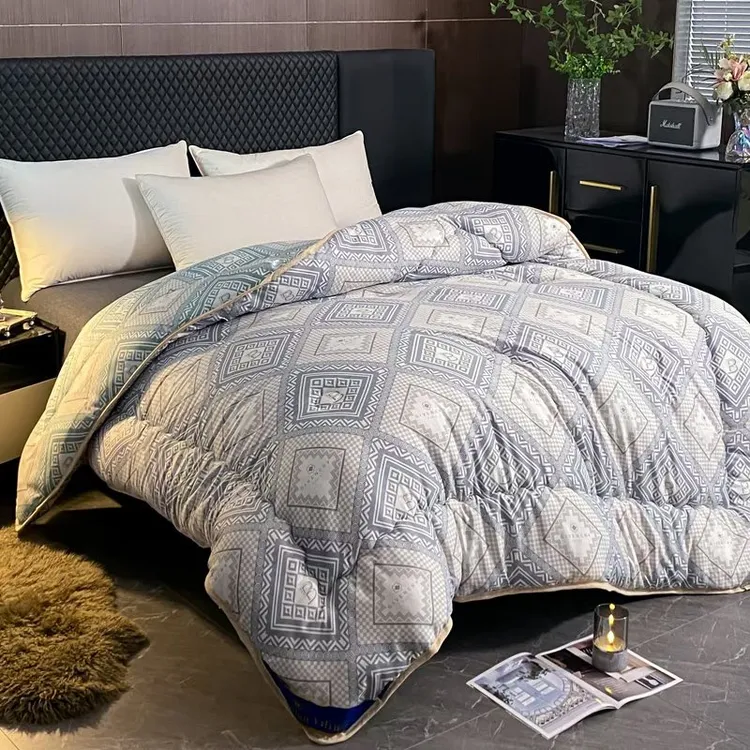 【特价福利】秋冬加厚保暖双人印花冬被