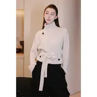 88-【超模毛衫】宝儿家含幂BV107025309冬季款不挑人修身绵羊毛上衣