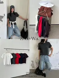 温柔瑶-DH秋款福利#休闲圆领百搭基础款短袖#2522099
