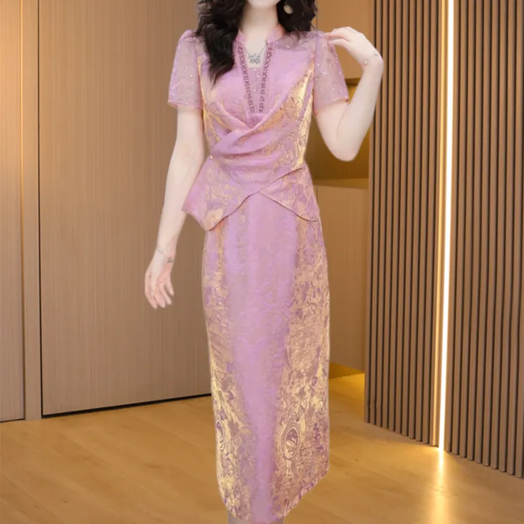 【可蓓儿】连衣裙女2025新款夏装高级感超火穿搭贵夫人品牌套装裙子