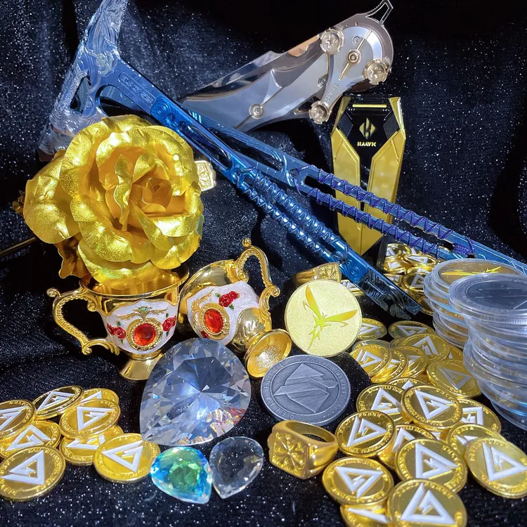 游戏启动卡片周边摆件非洲之心钻石模型三角洲周边礼盒蚀金玫瑰