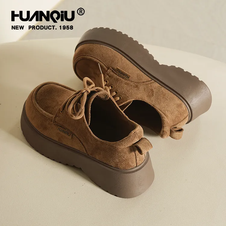 环球全包勃肯鞋女款2025冬季新款单鞋复古休闲鞋子百搭厚底乐福鞋