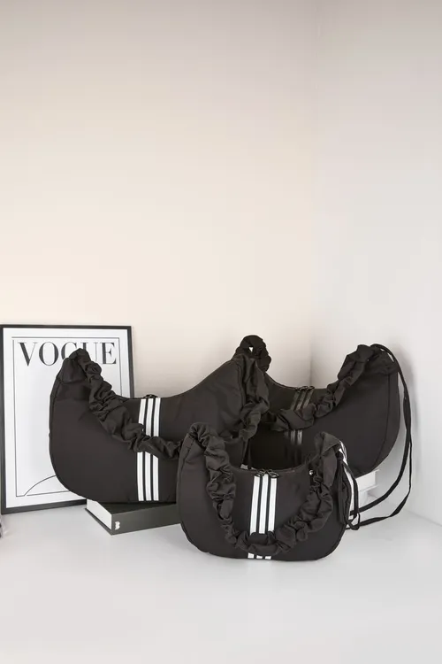 防水云朵包腋下包纯色拉链单肩车缝线时尚百搭休闲潮流单肩斜挎包