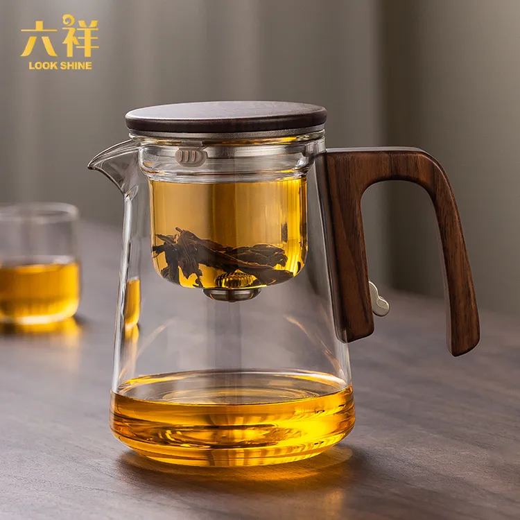 全玻璃内胆磁吸无杆飘逸杯茶水分离高档泡茶壶办公室懒人泡茶器
