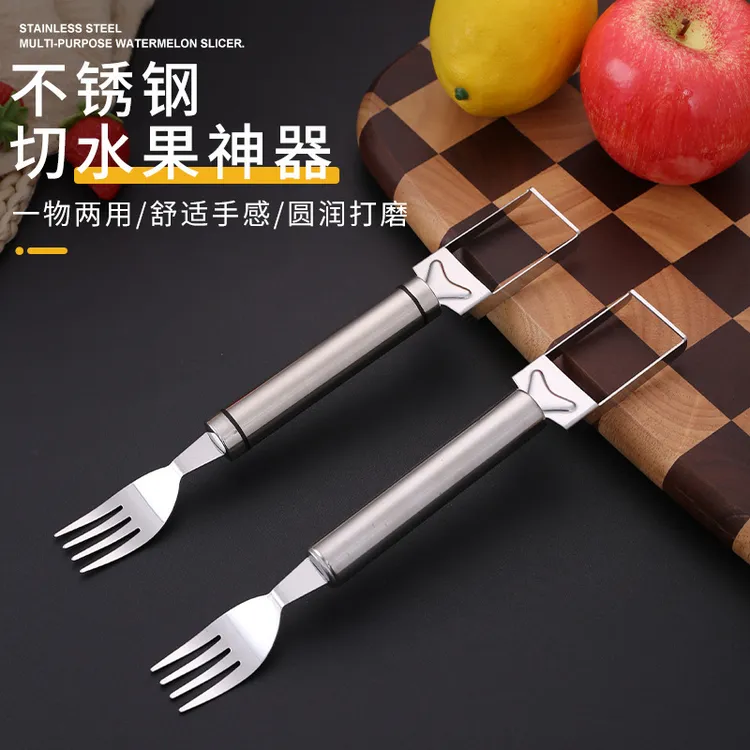 吃西瓜神器双头不锈钢水果分割器多功能新款分瓜器块器批发