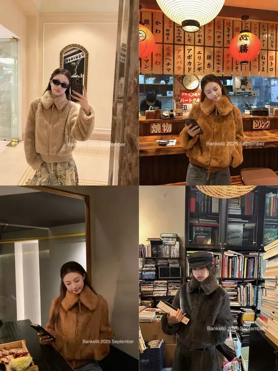 Ttbabe“Anna酱兔”原版原色原毛料｜25新品兔毛皮毛一体外套