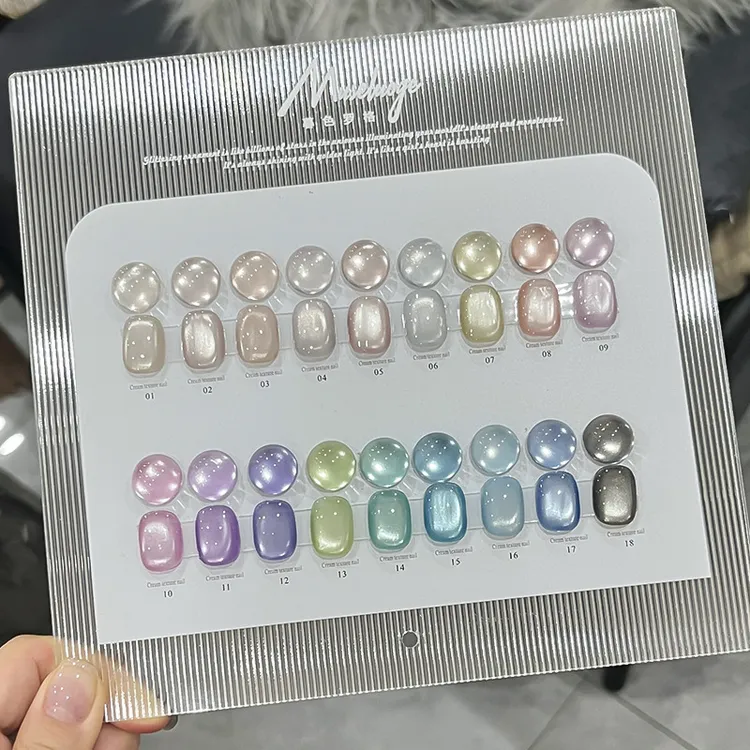 暮色罗格新款水嫩猫眼甲油胶升级超亮磁粉2025年百搭爆闪显白美甲