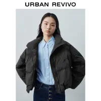【HOT】UR2025冬季新款女休闲立领绗缝超宽松羽绒服UYY150039