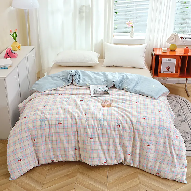 佳小乖斜纹纯棉被套全棉被罩单人学生宿舍加厚亲肤单件被套100棉