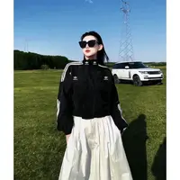 【商场撤柜】春秋女款外套 刺绣立领风衣内里网衬