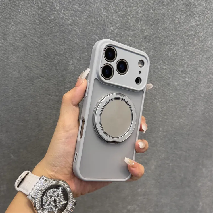 磨砂旋转磁吸支架适用苹果17promax手机壳16pro新款14pro/15pro硬