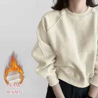 8025 M卫衣女新款2025爆款时尚洋气春秋季加绒加厚短款上衣