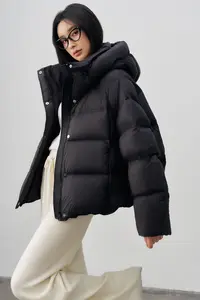 朵儿定制 【安心】气质百搭时尚保暖连帽羽绒服 MA94